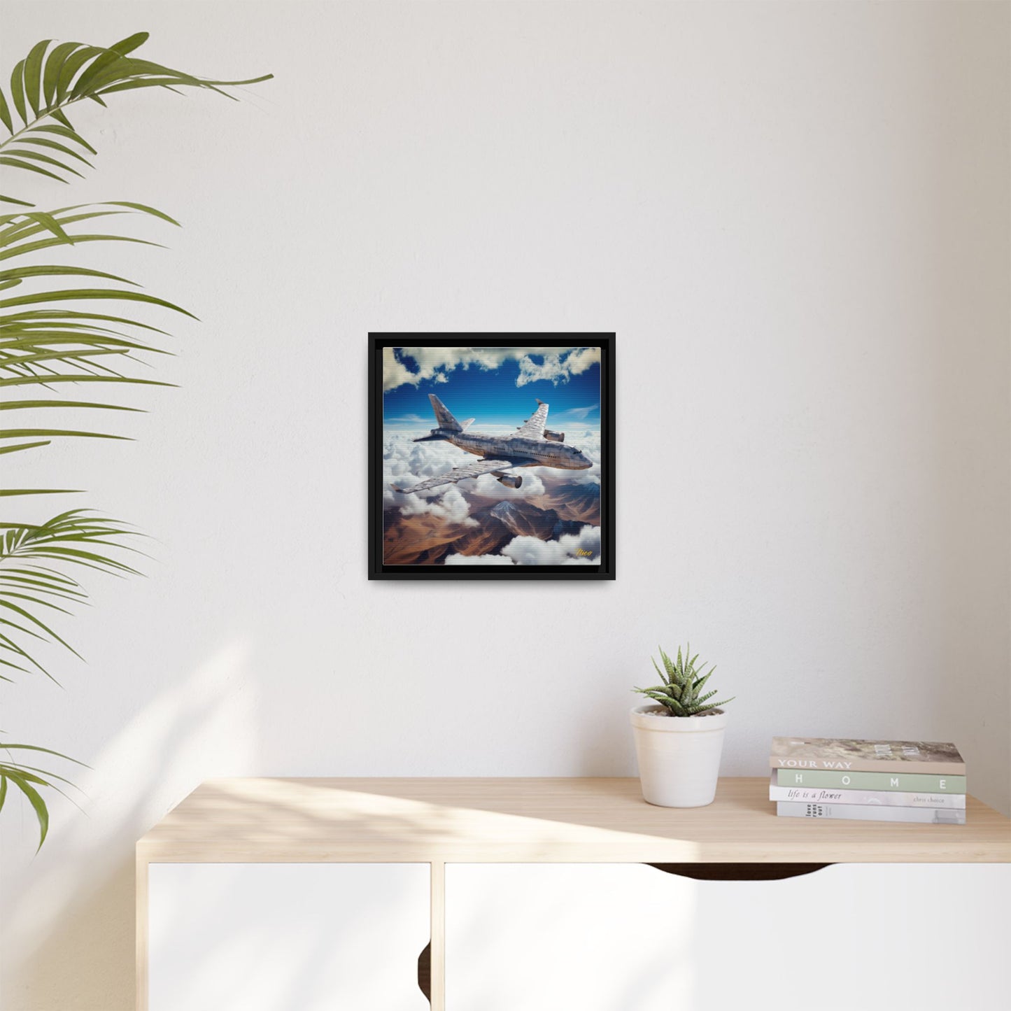 Frequent Flyer Miles Series Print #9 - Black Framed Canvas Print