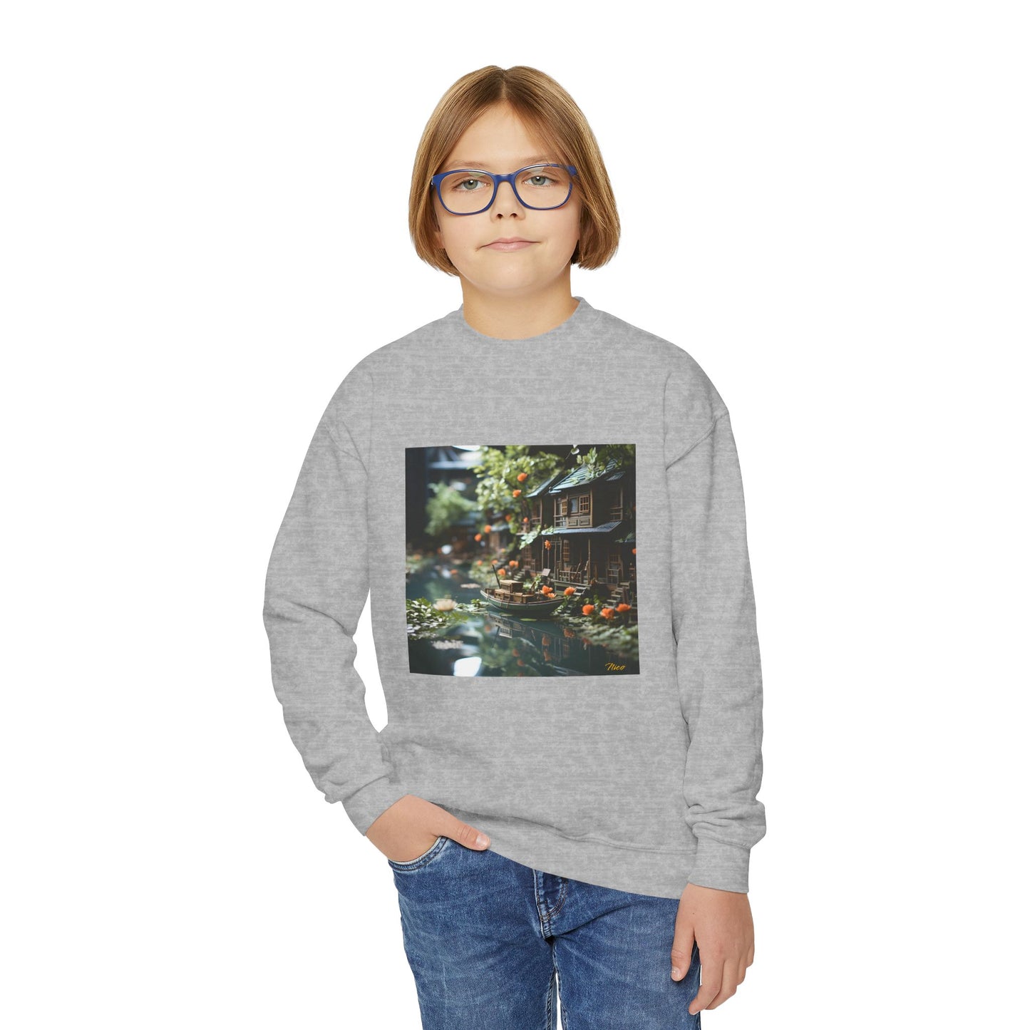 Born On A Bayou Series Print #9 Youth Crewneck Sweatshirt