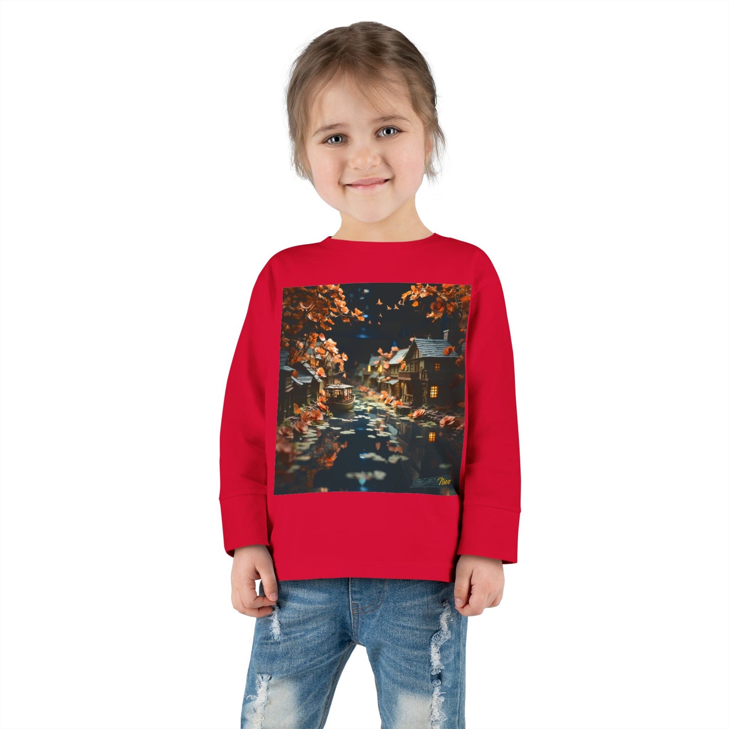 Born On A Bayou Series Print #7 Toddler Long Sleeve Tee