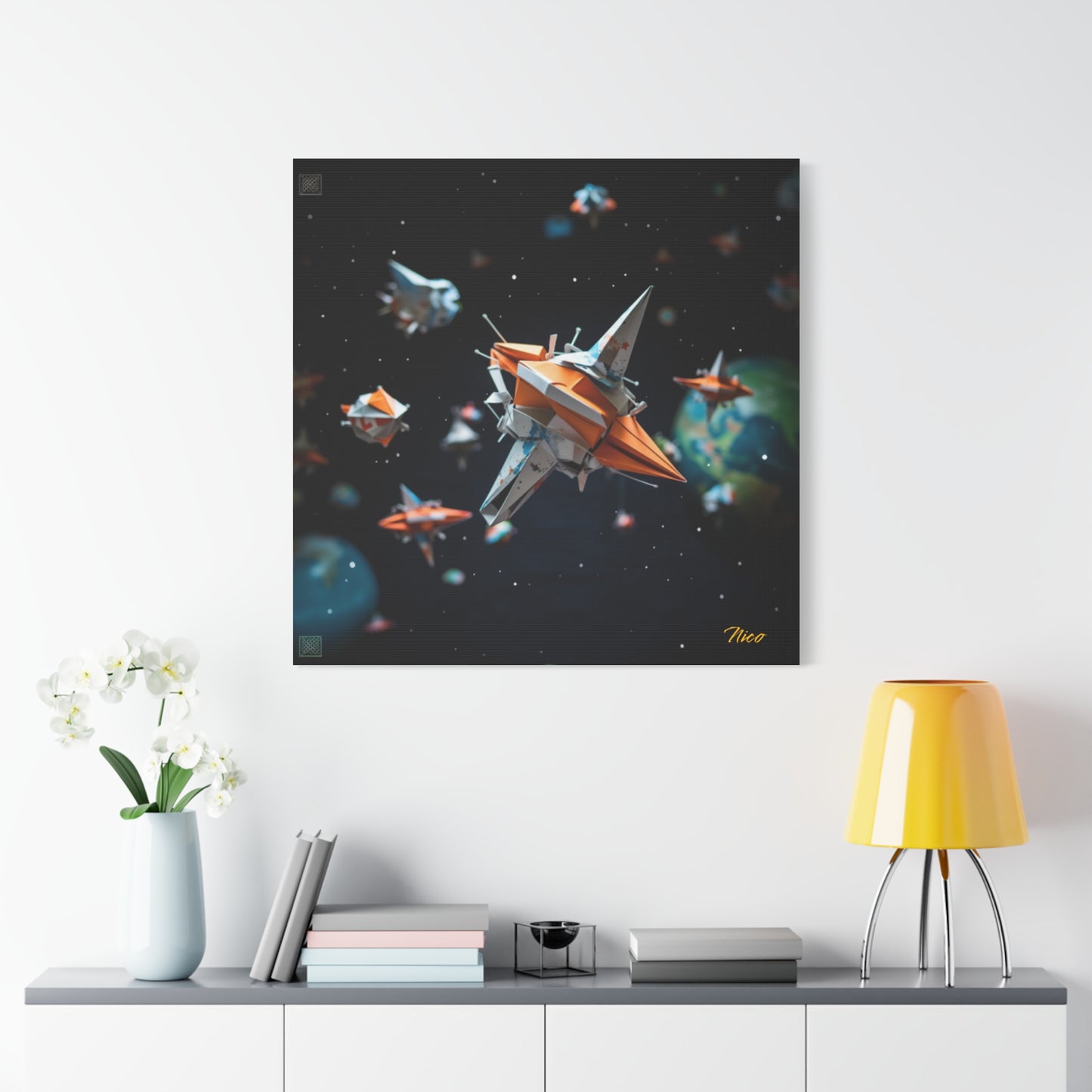 Elons' Dream Series Print #1 - Streched Matte Canvas Print, 1.25" Thick