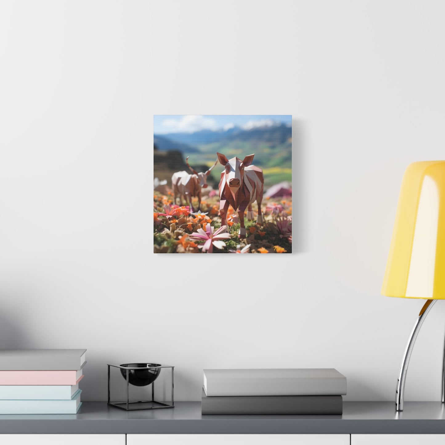 Meadow By The Farm Series Print #1 - Streched Matte Canvas Print, 1.25" Thick