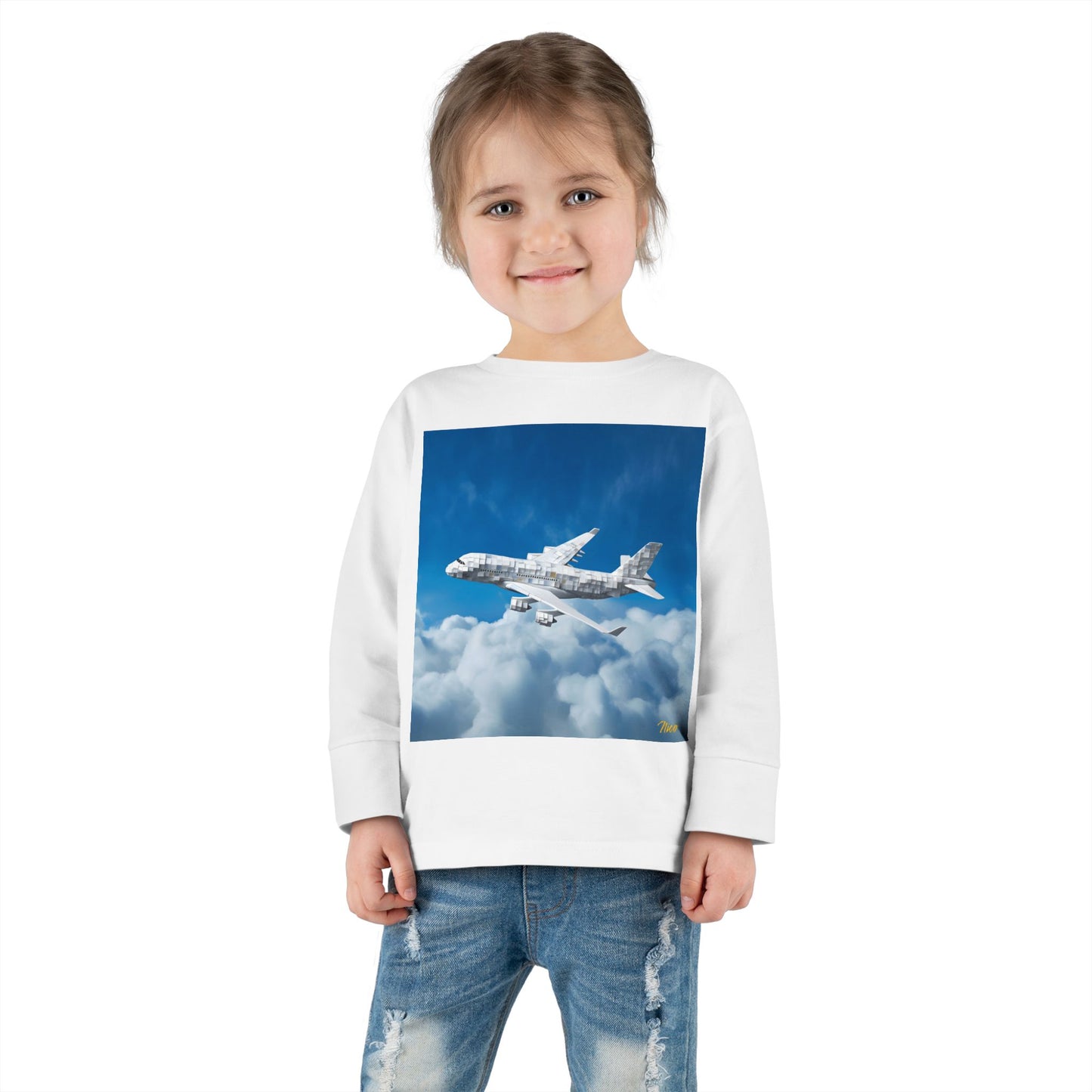 Big Ol' Jet Airliner Series Print #5 Toddler Long Sleeve Tee