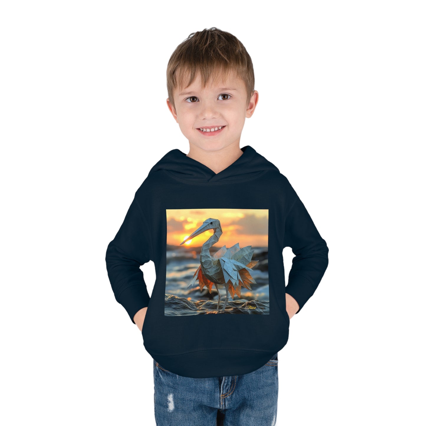 By The Seaside Series Print #1 Toddler Pullover Fleece Hoodie