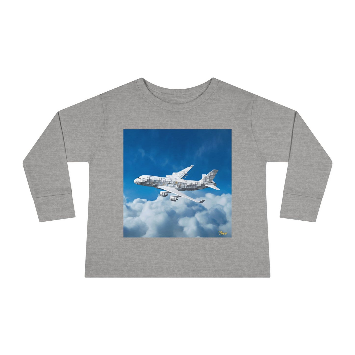 Big Ol' Jet Airliner Series Print #5 Toddler Long Sleeve Tee