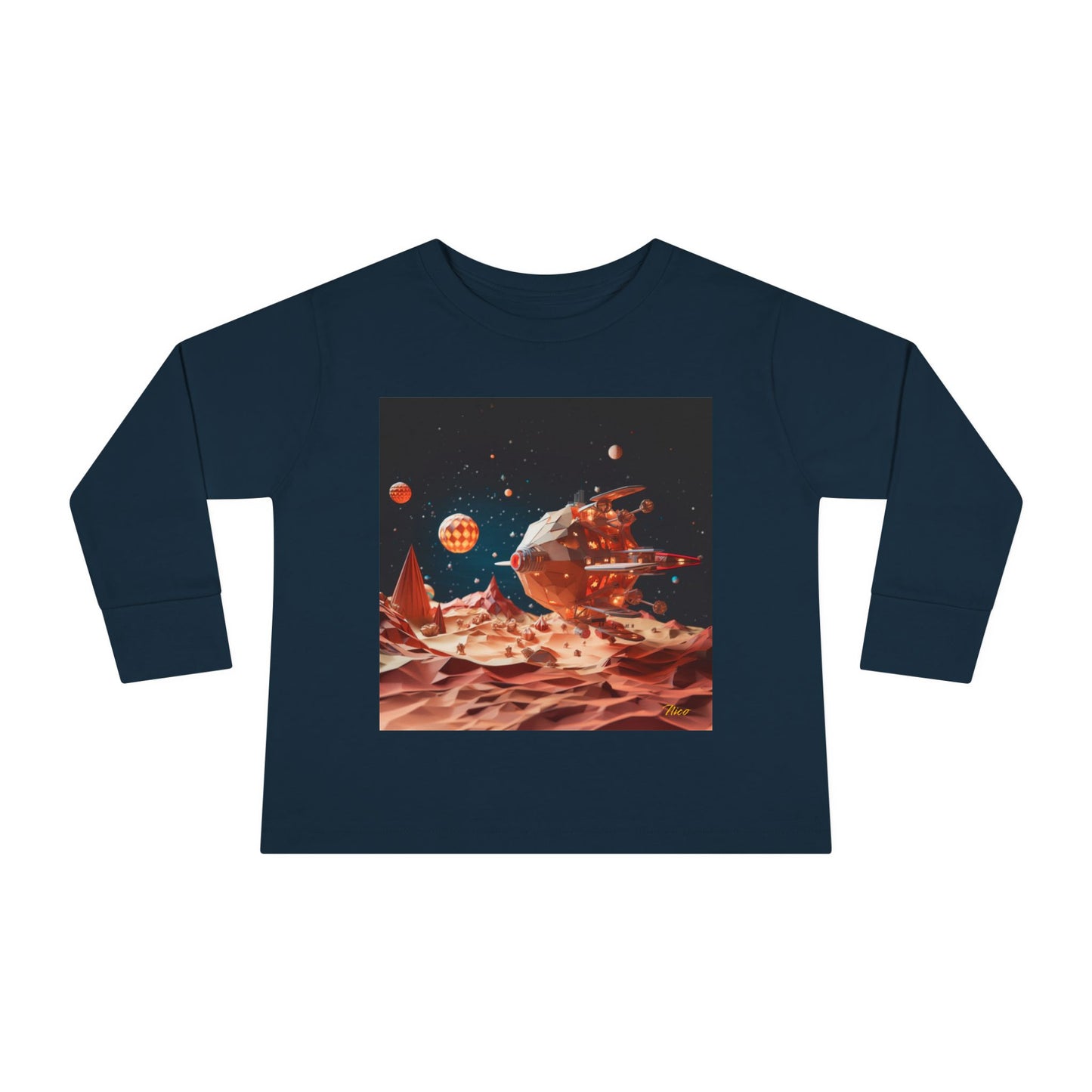 Elons' Dream Series Print #5 Toddler Long Sleeve Tee