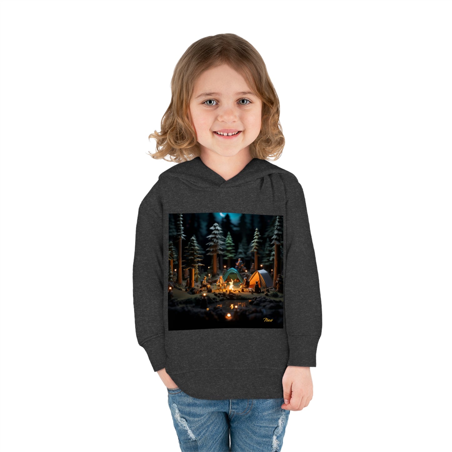 Under The Starry Skies Series Print #3 Toddler Pullover Fleece Hoodie