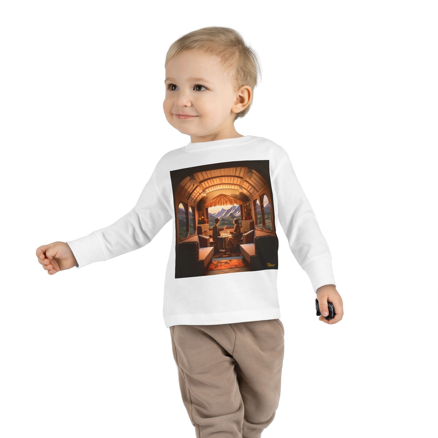 Orient Express Series Print #10 Toddler Long Sleeve Tee