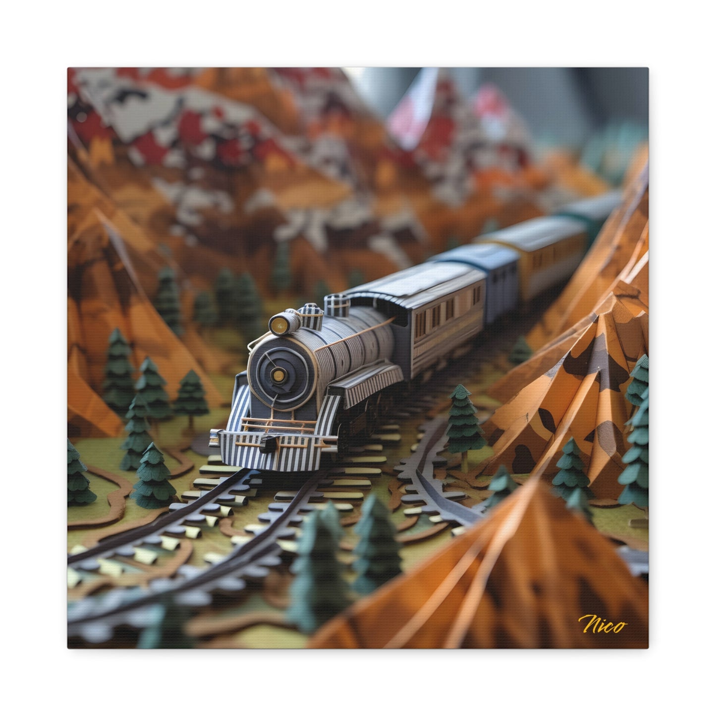 Orient Express Series Print #5 - Streched Matte Canvas Print, 1.25" Thick