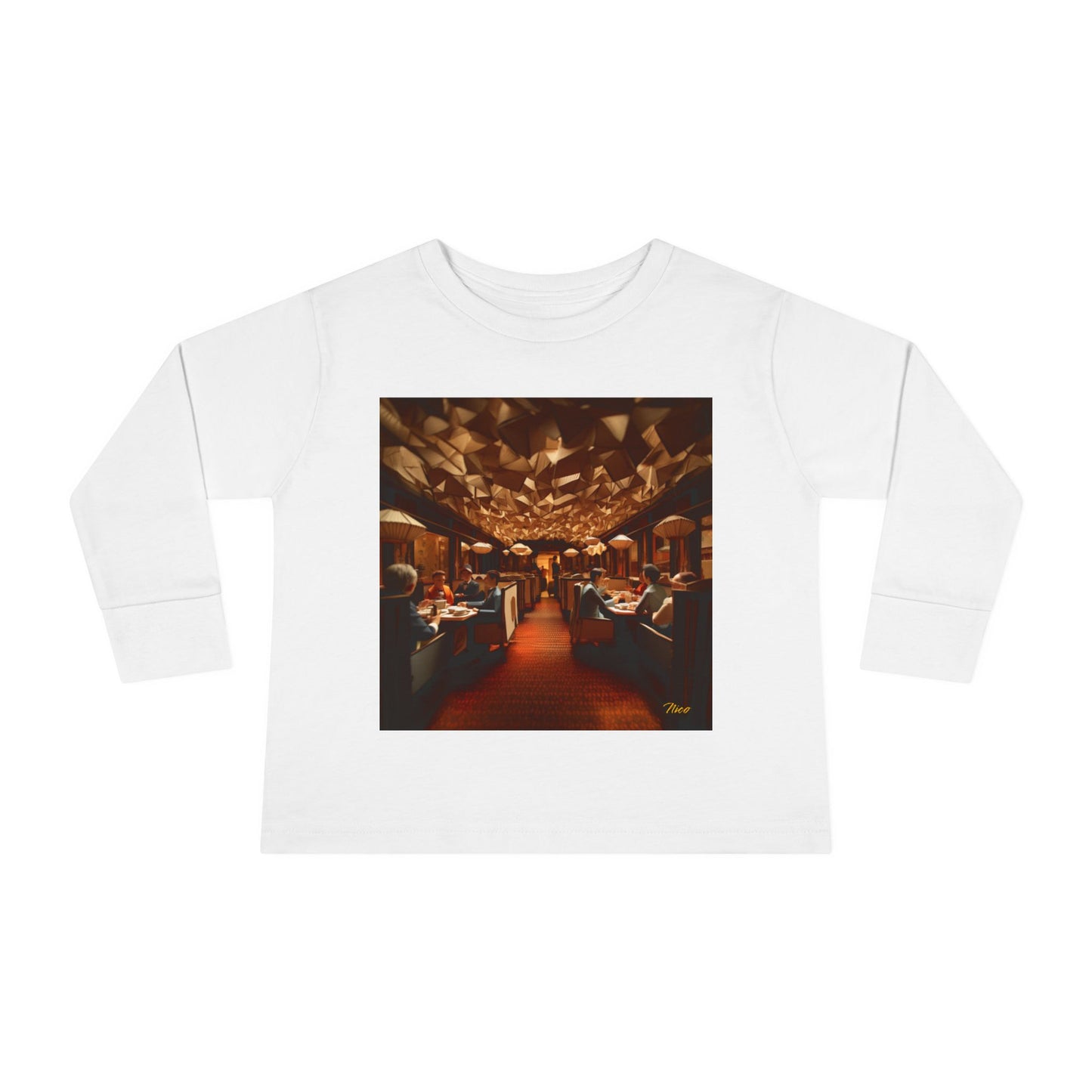 Orient Express Series Print #2 Toddler Long Sleeve Tee