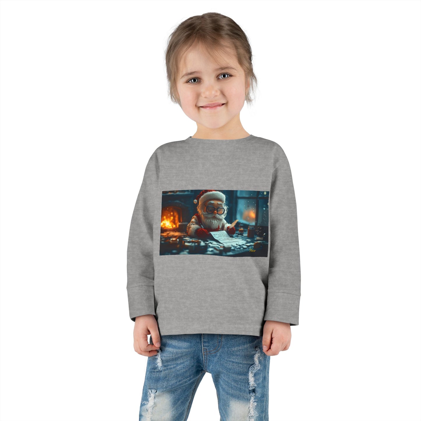 Chirstmas 2024 Series Print #1 Toddler Long Sleeve Tee