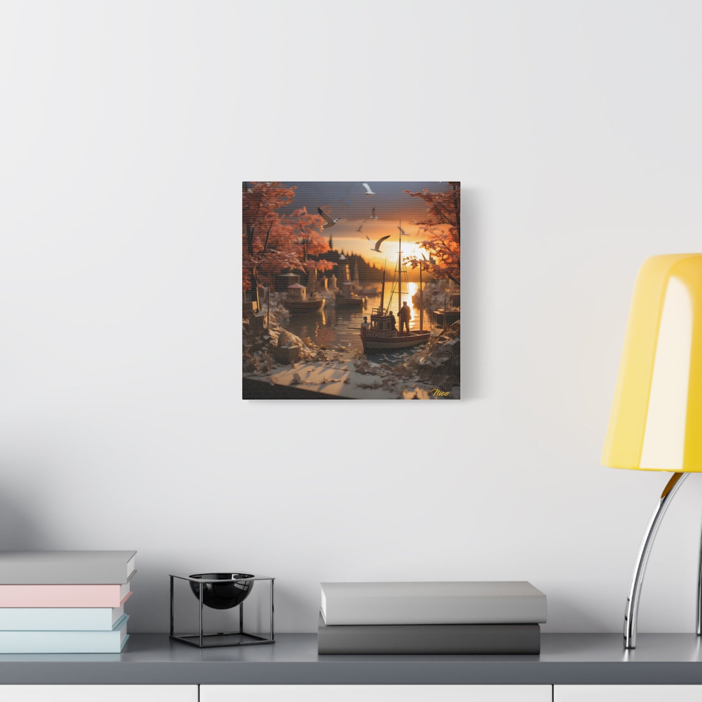 On The Docks By The Bay Series Print #2 - Streched Matte Canvas Print, 1.25" Thick