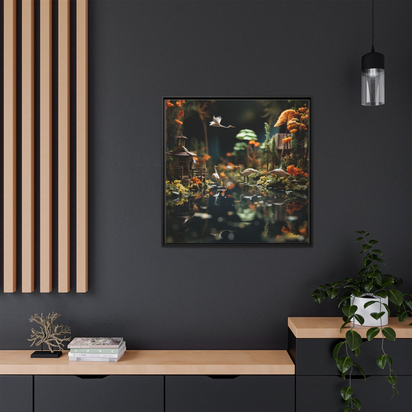 Born On A Bayou Series Print #6 - Black Framed Canvas Print