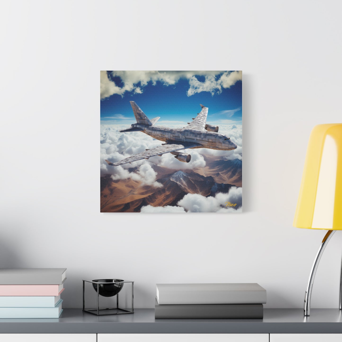 Frequent Flyer Miles Series Print #9 - Streched Matte Canvas Print, 1.25" Thick