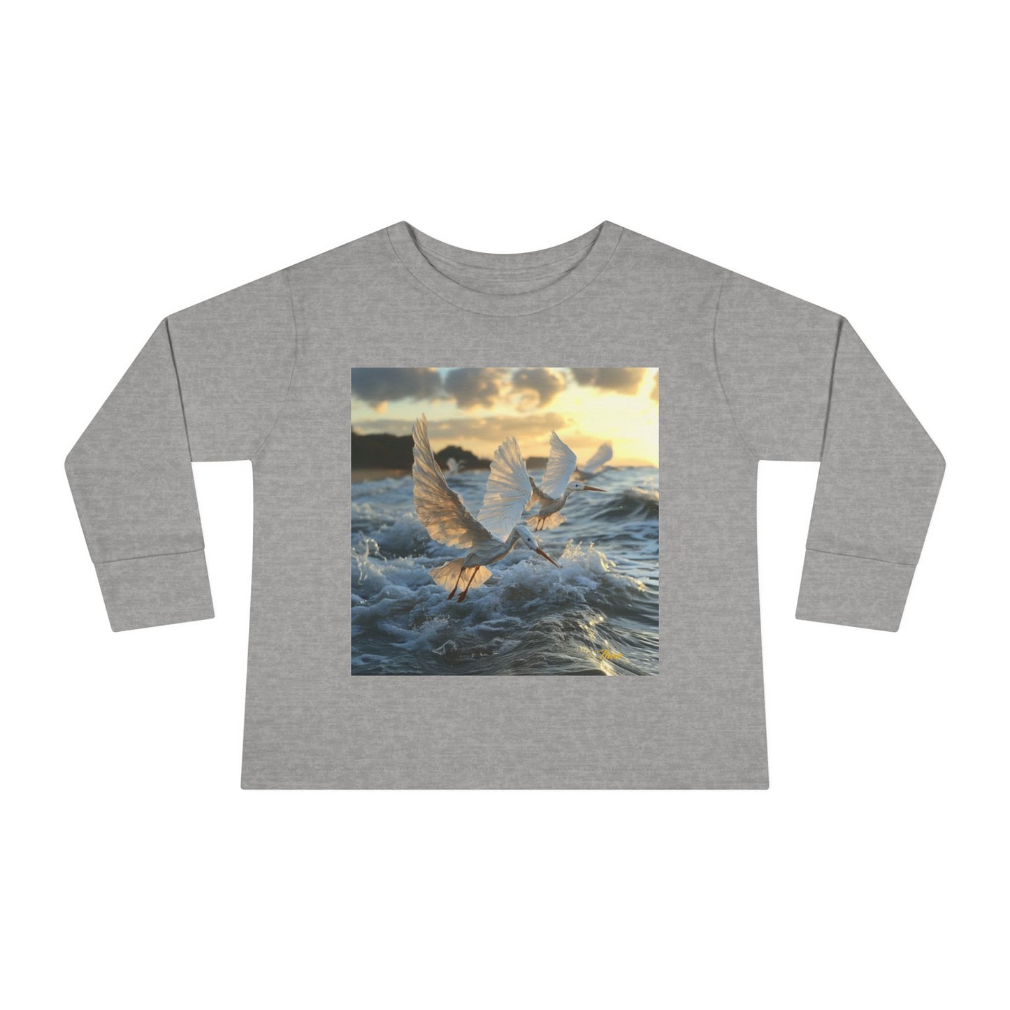 By The Seaside Series Print #10 Toddler Long Sleeve Tee