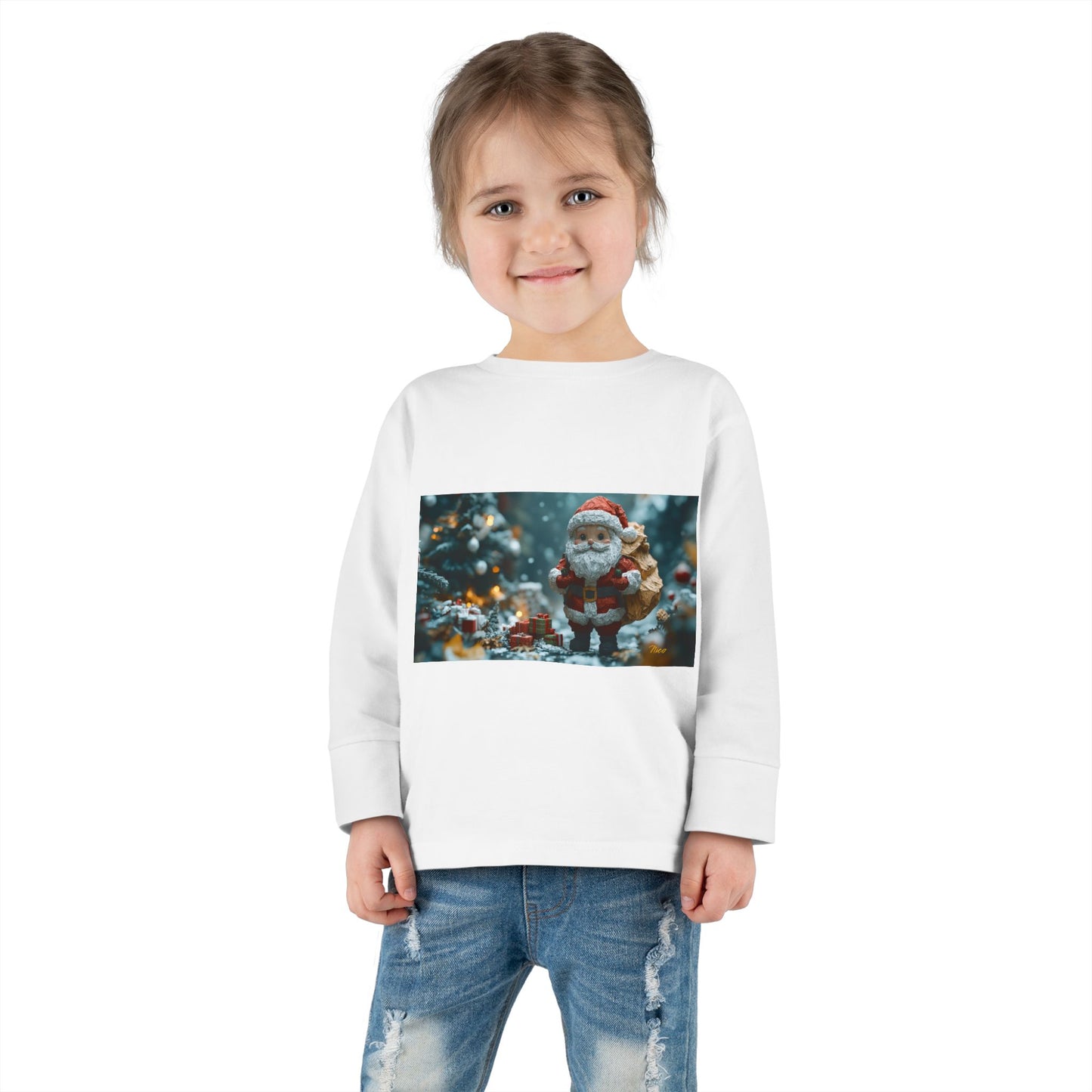 Chirstmas 2024 Series Print #5 Toddler Long Sleeve Tee