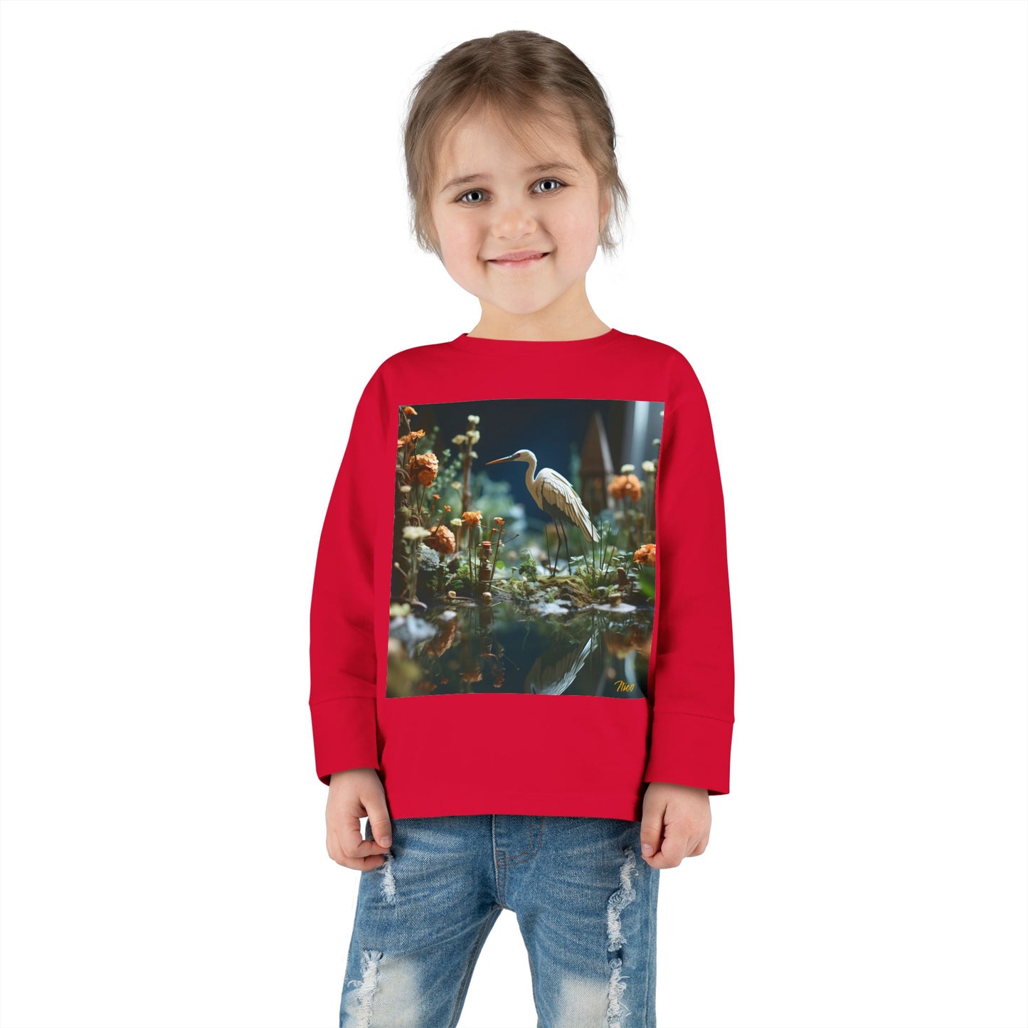 Born On A Bayou Series Print #1 Toddler Long Sleeve Tee