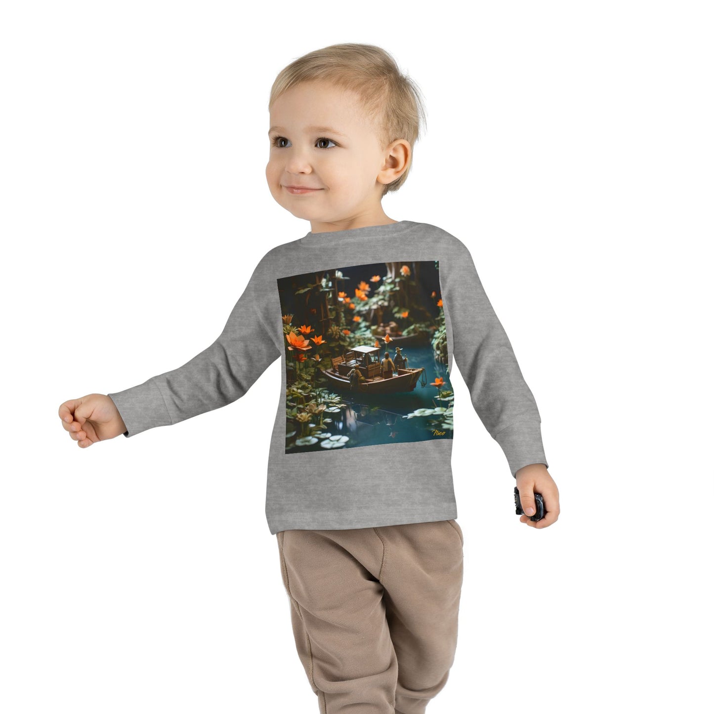 Born On A Bayou Series Print #4 Toddler Long Sleeve Tee