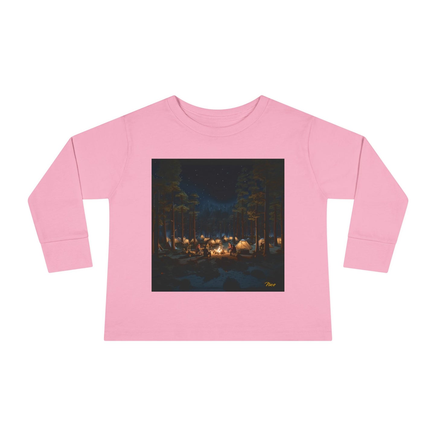 Under The Starry Skies Series Print #5 Toddler Long Sleeve Tee