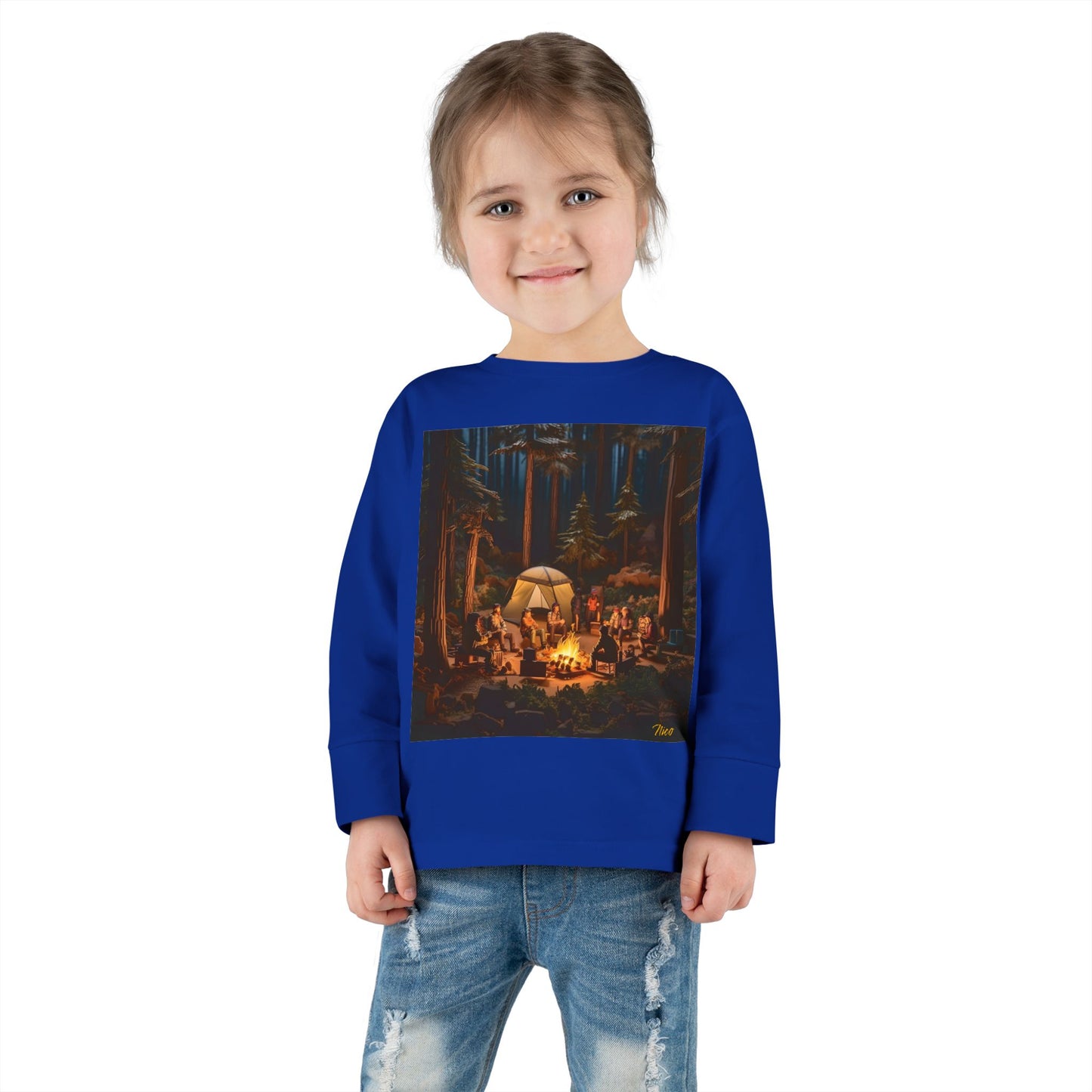 Under The Starry Skies Series Print #4 Toddler Long Sleeve Tee