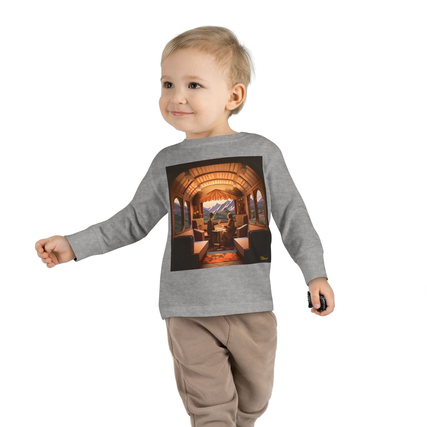 Orient Express Series Print #10 Toddler Long Sleeve Tee