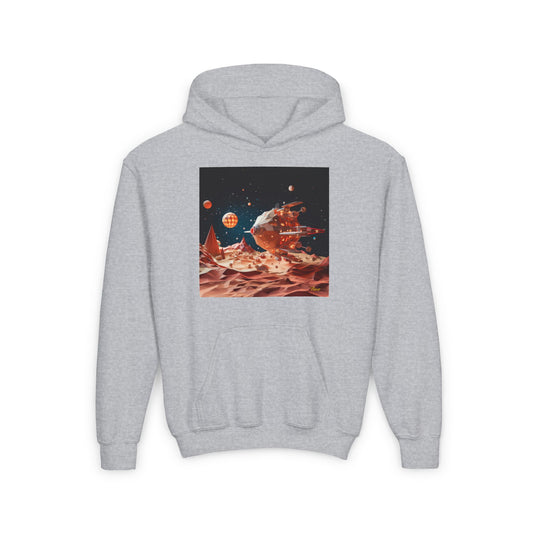 Elons' Dream Series Print #5 Youth Heavy Blend Hooded Sweatshirt