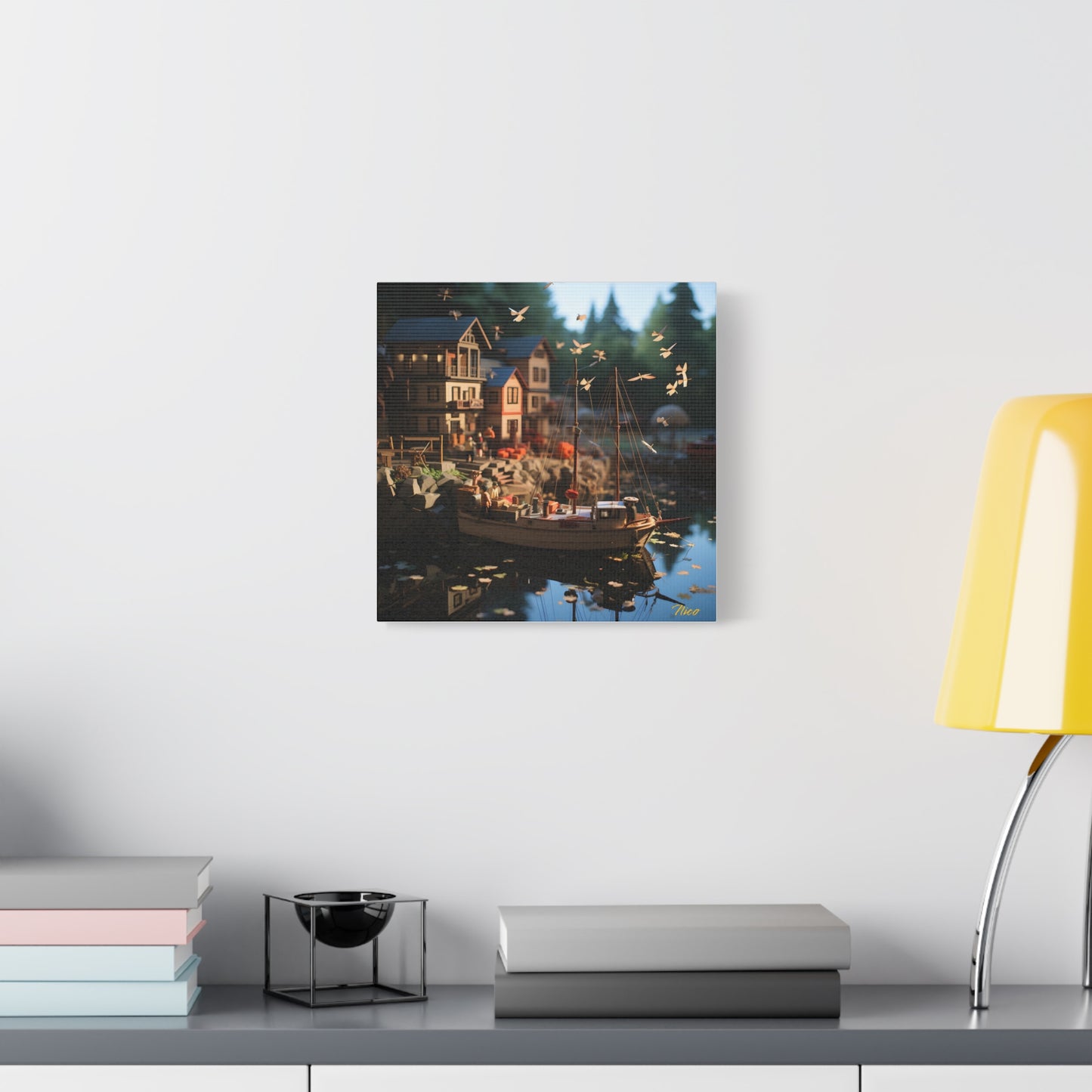 On The Docks By The Bay Series Print #7 - Streched Matte Canvas Print, 1.25" Thick