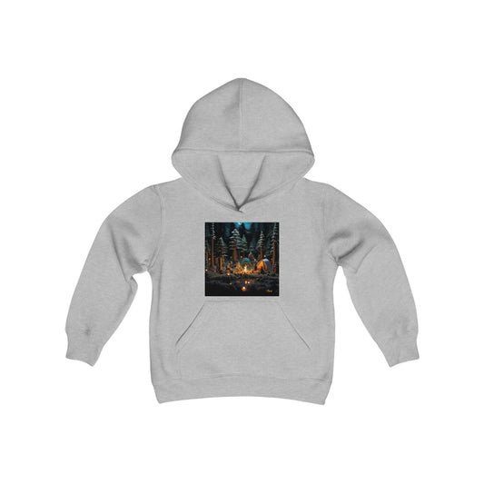 Under The Starry Skies Series Print #3 Youth Heavy Blend Hooded Sweatshirt