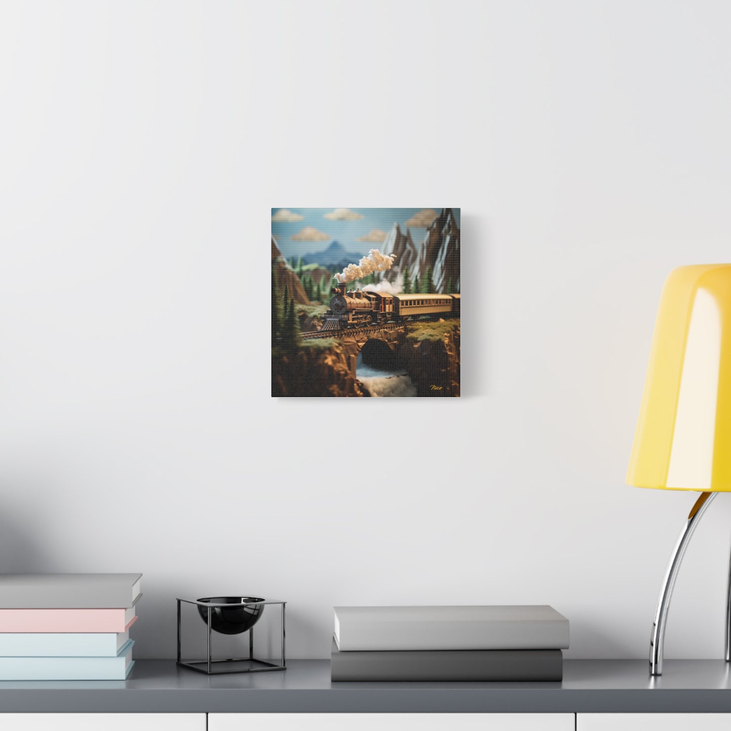 Streched Matte Canvas Print, 1.25" Thick - Featuring Print #5 of the Orient Express Series by origami artist Nico