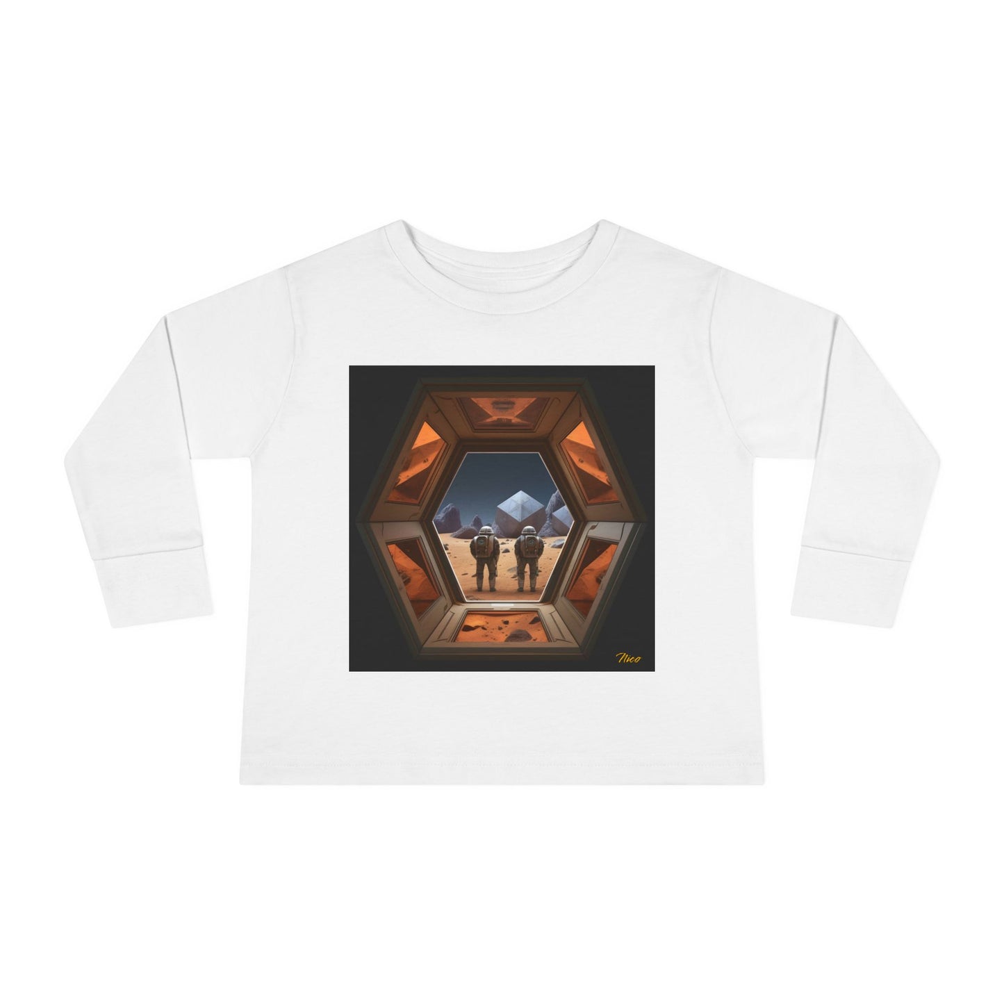 Elons' Dream Series Print #6 Toddler Long Sleeve Tee