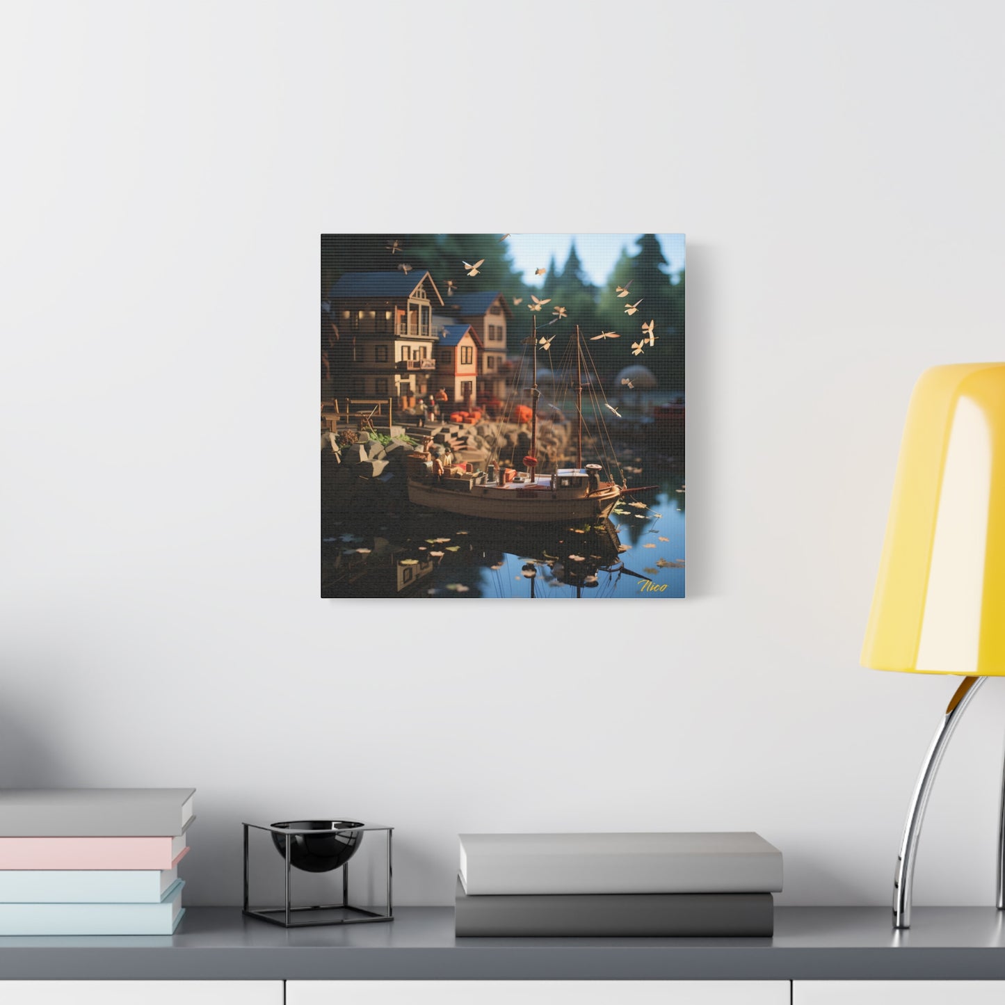 On The Docks By The Bay Series Print #7 - Streched Matte Canvas Print, 1.25" Thick