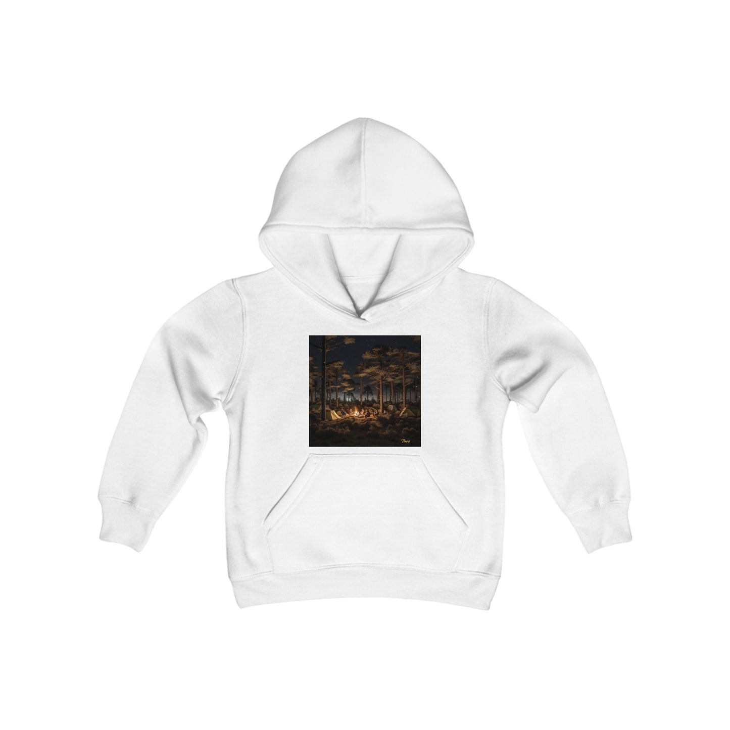 Under The Starry Skies Series Print #9 Youth Heavy Blend Hooded Sweatshirt