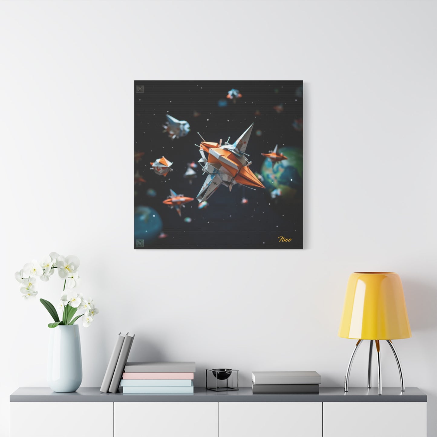 Elons' Dream Series Print #1 - Streched Matte Canvas Print, 1.25" Thick