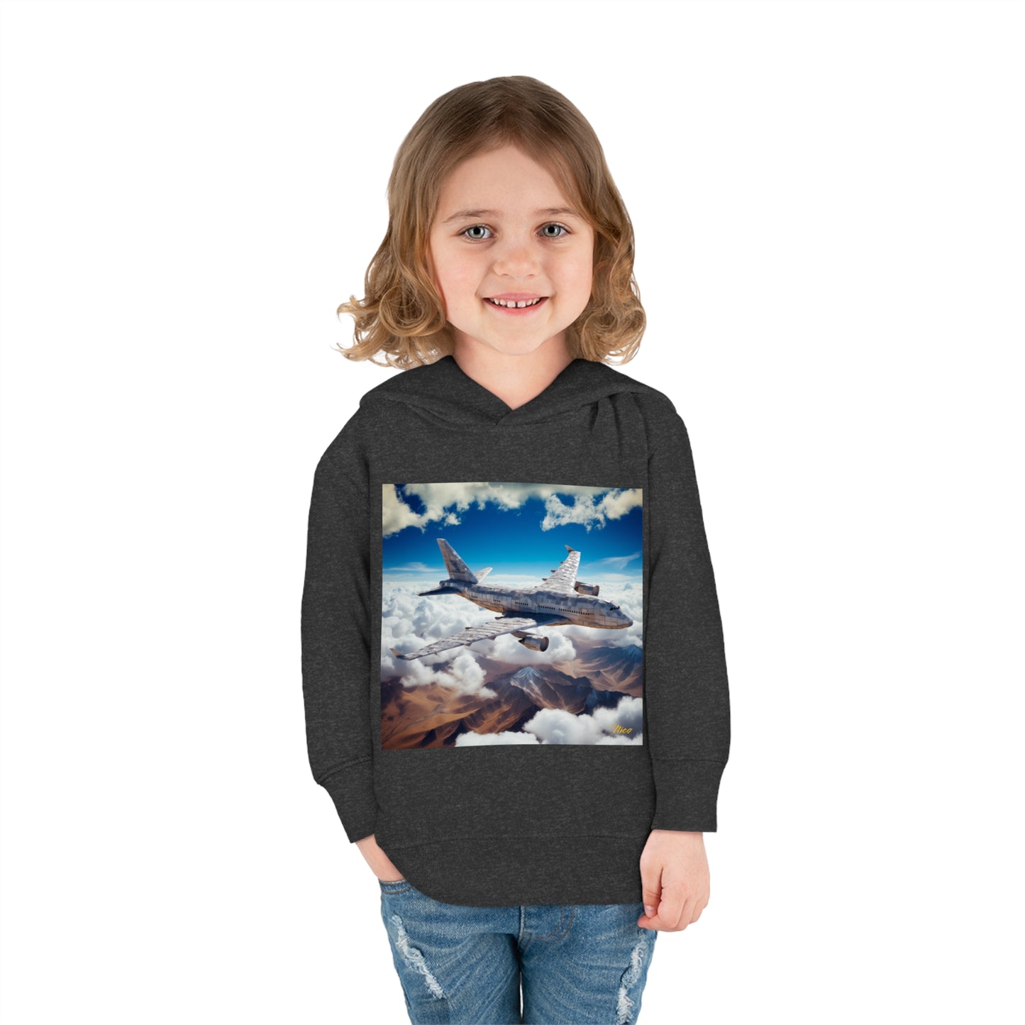 Frequent Flyer Miles Series Print #9 Toddler Pullover Fleece Hoodie