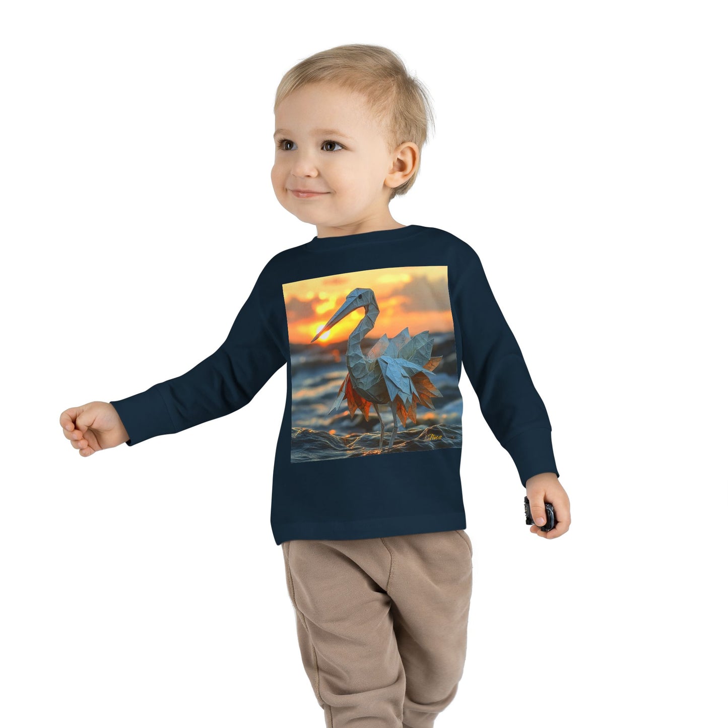 By The Seaside Series Print #1 Toddler Long Sleeve Tee