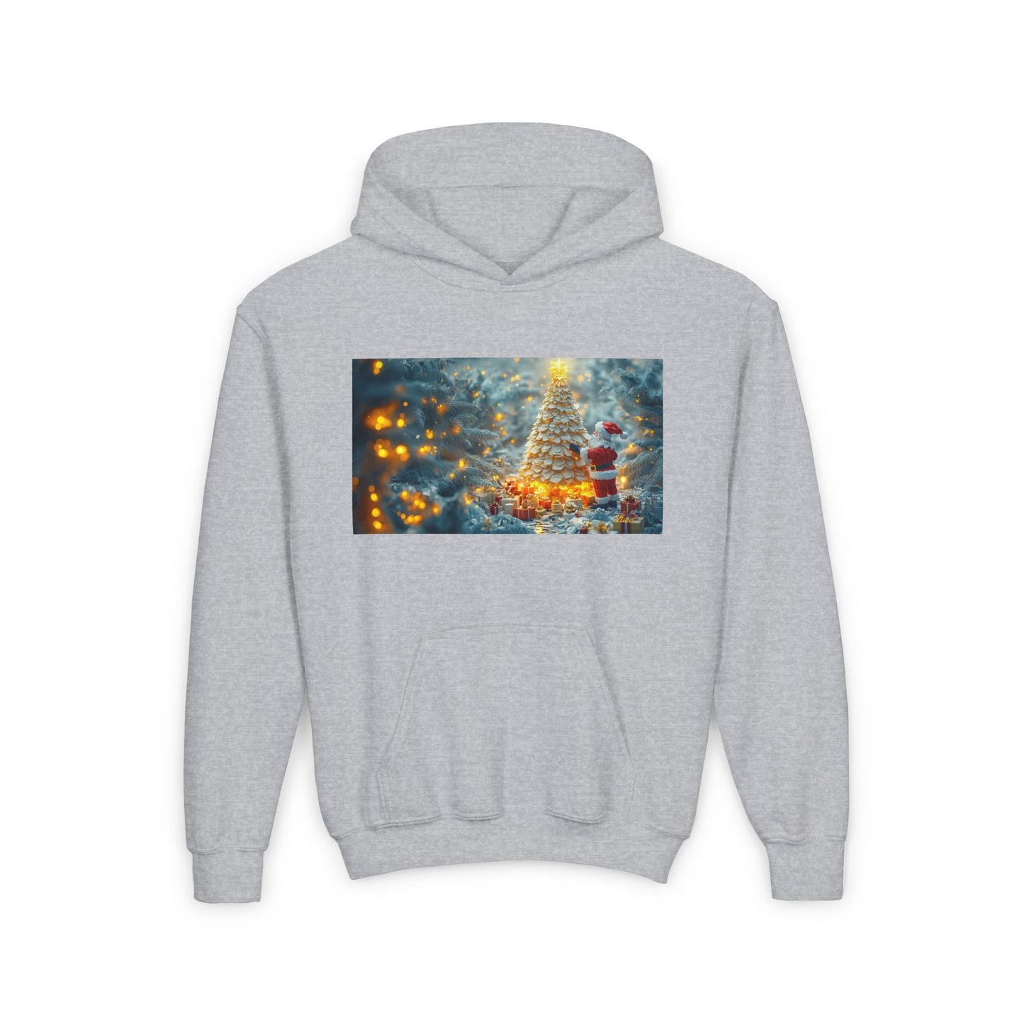 Chirstmas 2024 Series Print #10 Youth Heavy Blend Hooded Sweatshirt