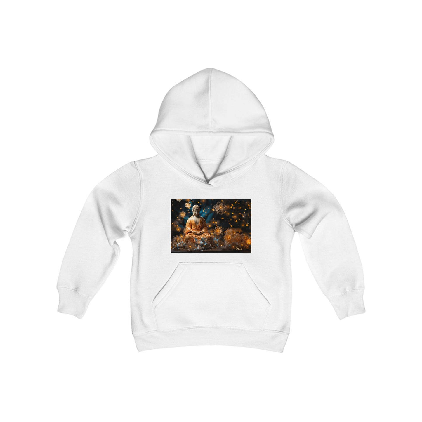 Ascending Buddah Series Print #8 Youth Heavy Blend Hooded Sweatshirt