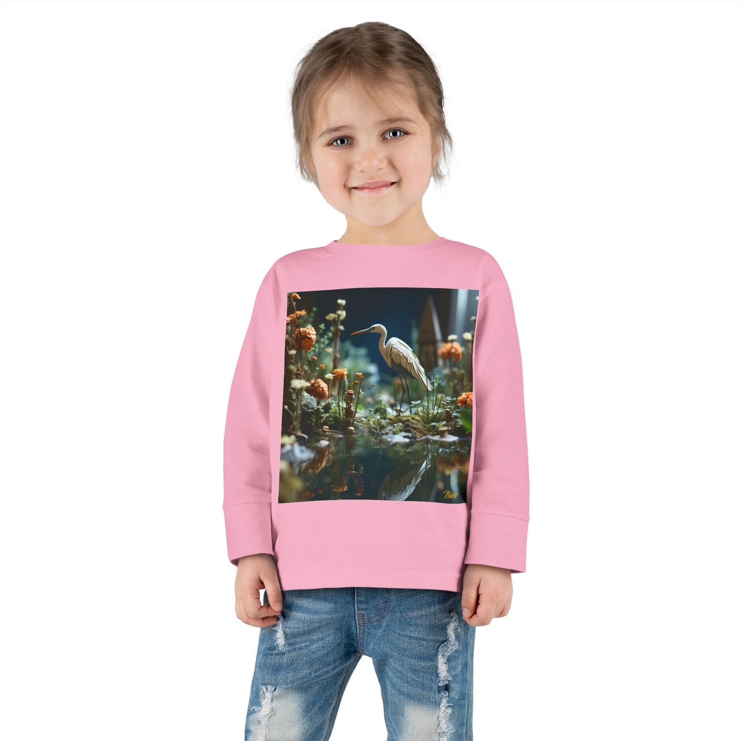 Born On A Bayou Series Print #1 Toddler Long Sleeve Tee