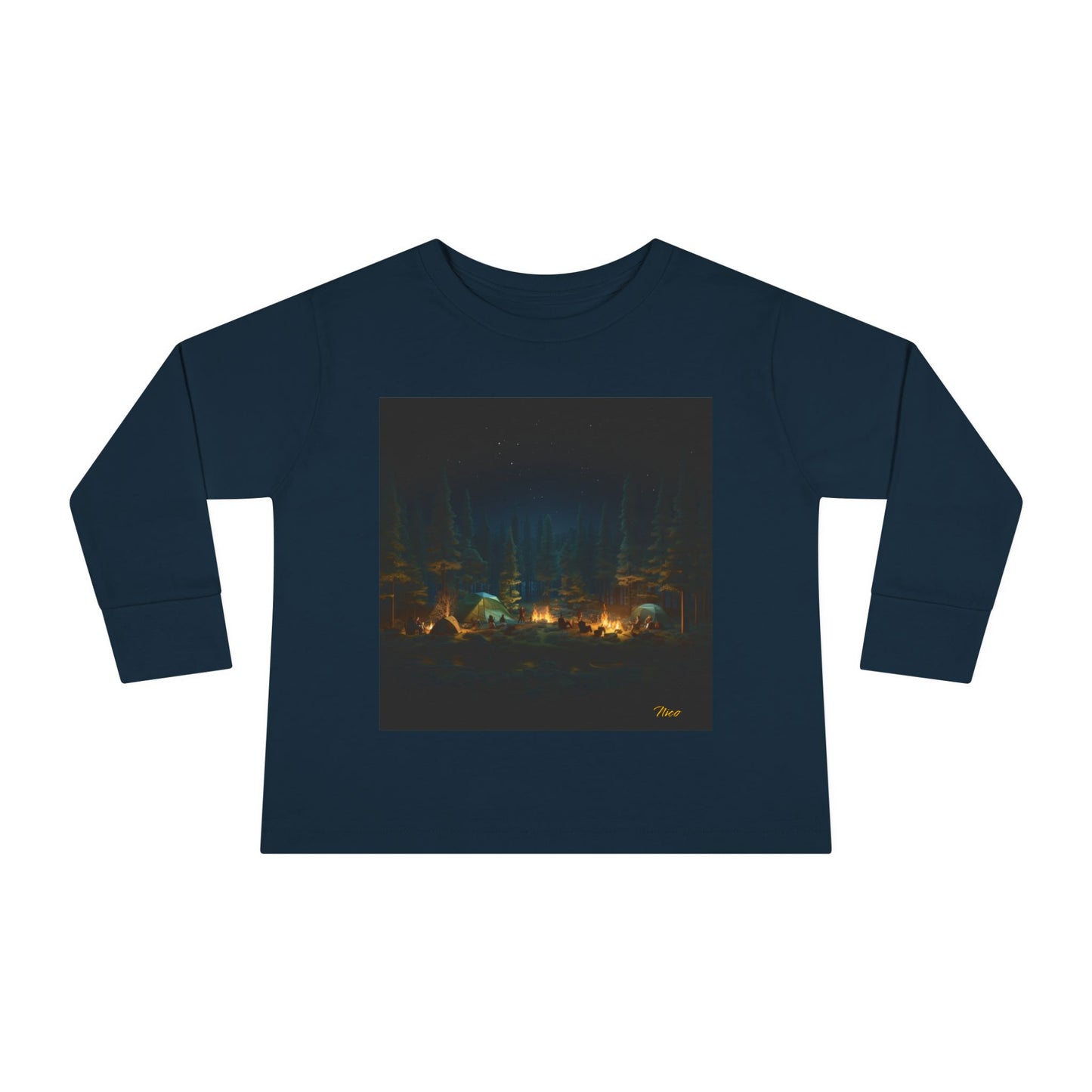 Under The Starry Skies Series Print #2 Toddler Long Sleeve Tee