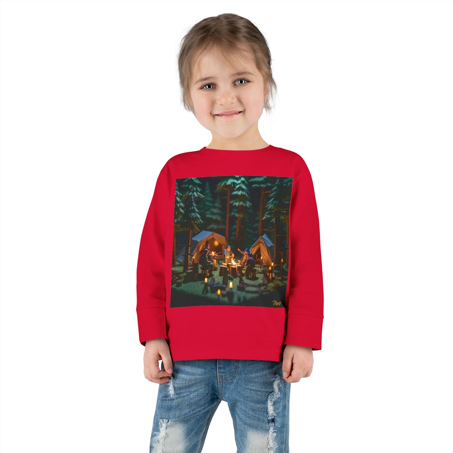 Under The Starry Skies Series Print #10 Toddler Long Sleeve Tee