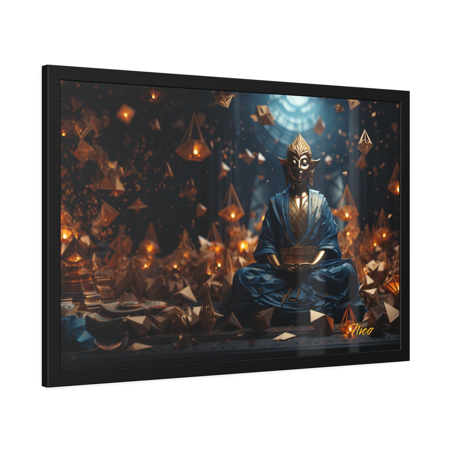 Ascending Buddha Series Print #1 - Framed Fine Art Paper Print