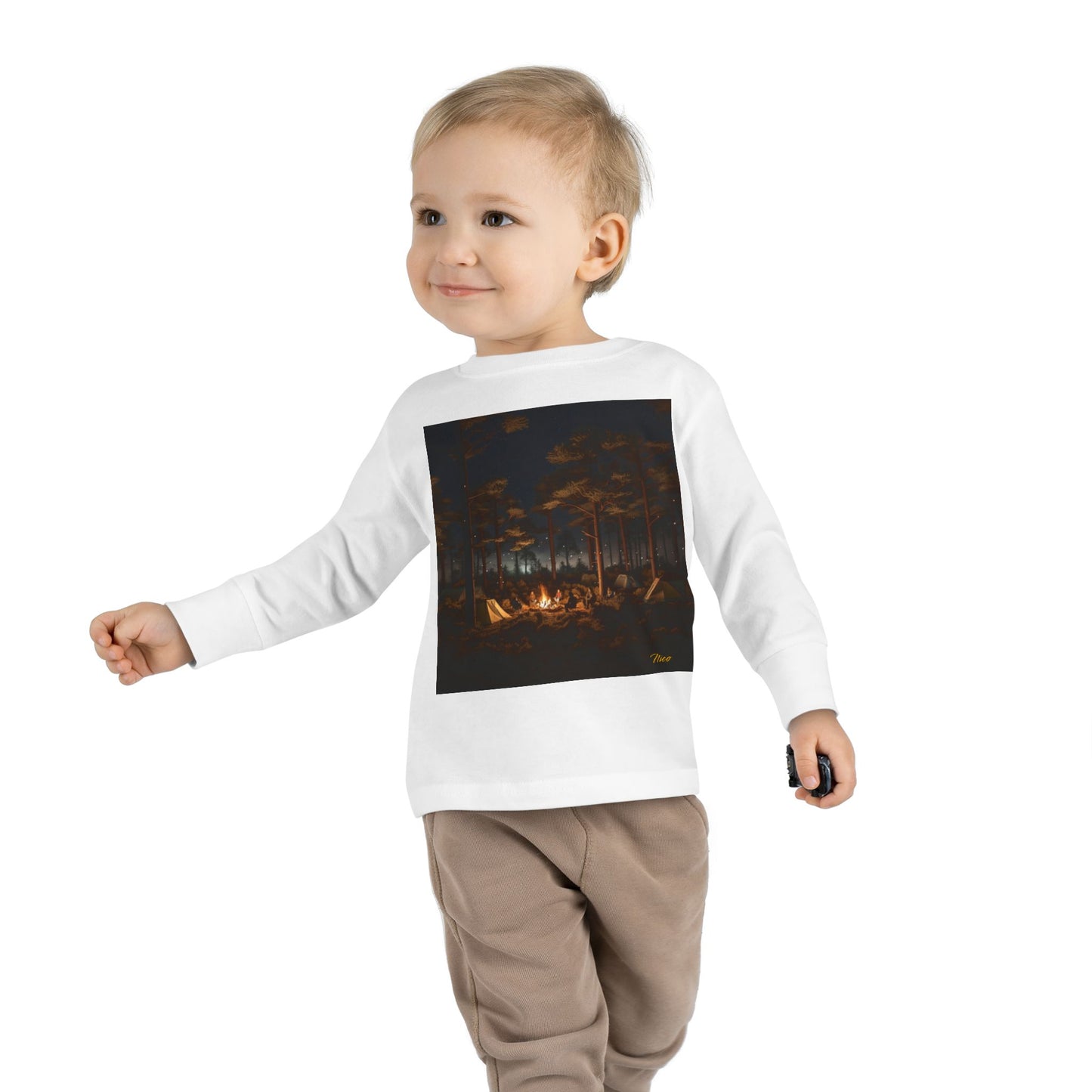 Under The Starry Skies Series Print #9 Toddler Long Sleeve Tee