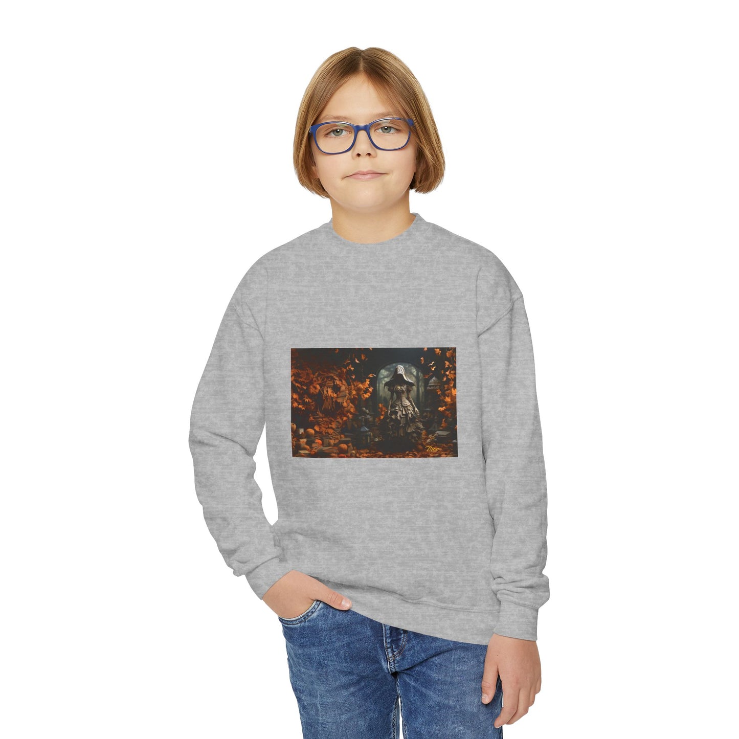 Halloween 2024 Series Print #7 Youth Crewneck Sweatshirt