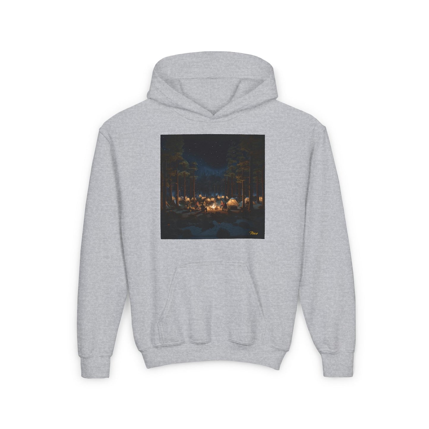 Under The Starry Skies Series Print #5 Youth Heavy Blend Hooded Sweatshirt