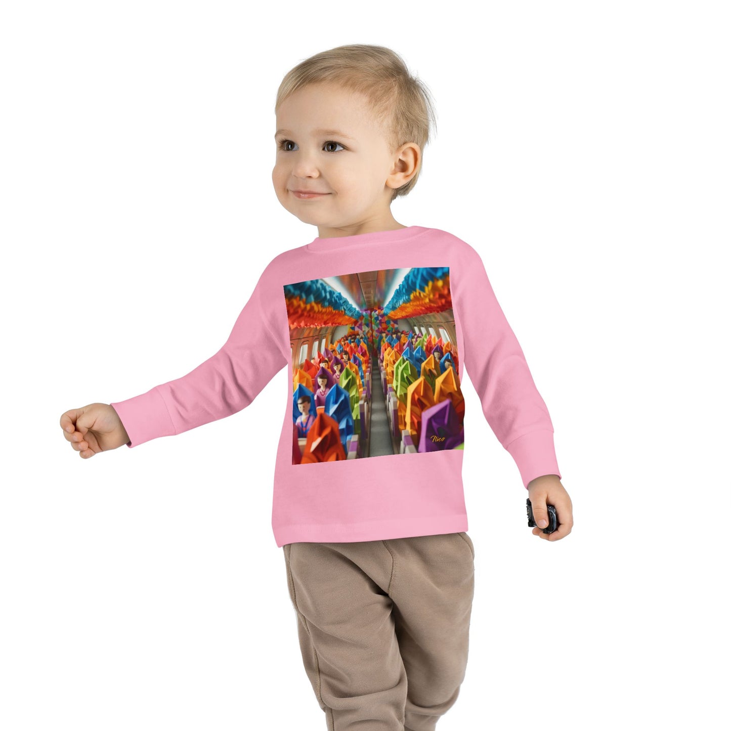 Big Ol' Jet Airliner Series Print #8 Toddler Long Sleeve Tee