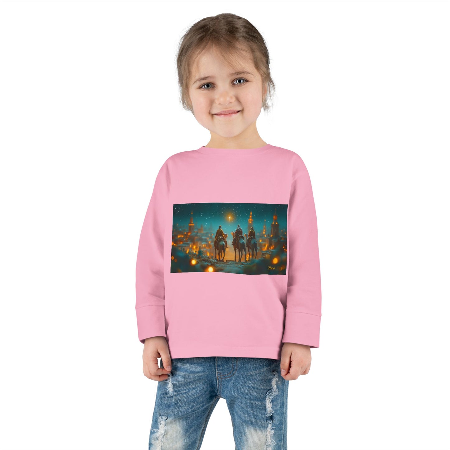 Chirstmas 2024 Series Print #9 Toddler Long Sleeve Tee