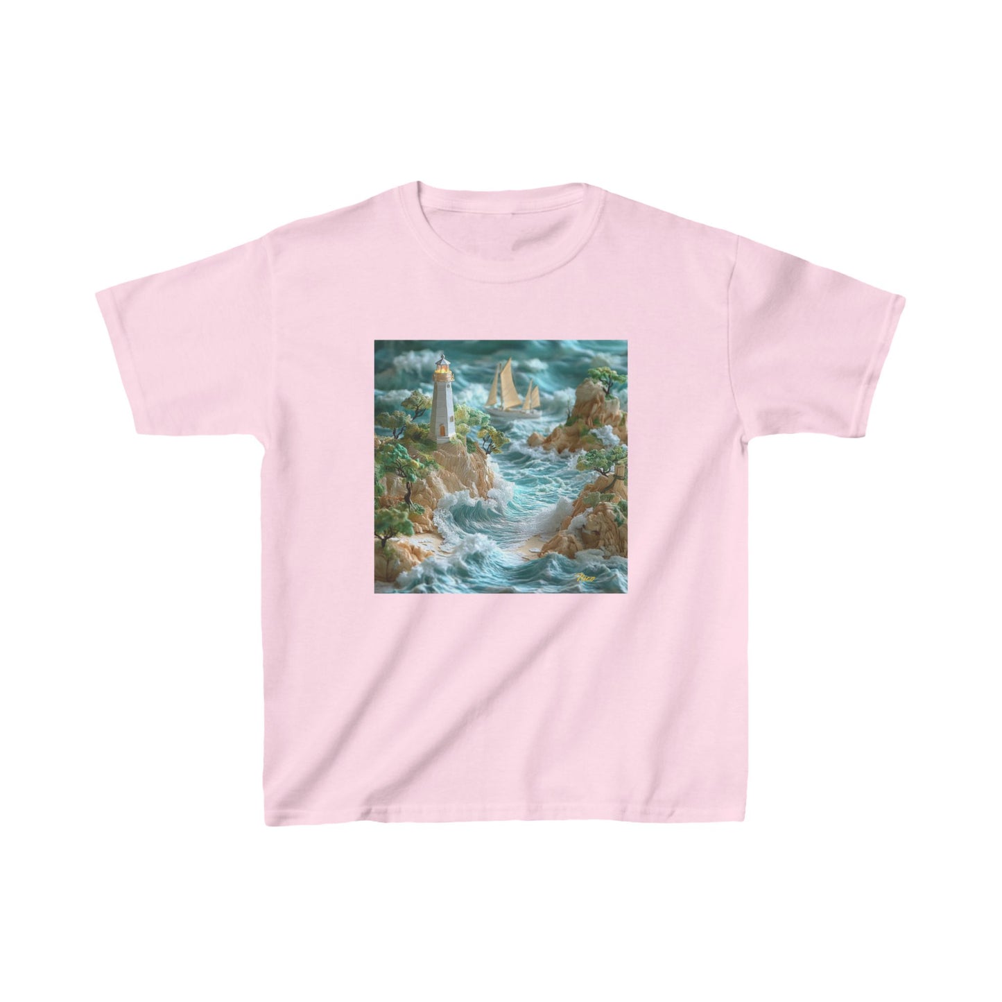 By The Seaside Series Print #9 Kids Heavy Cotton™ Tee