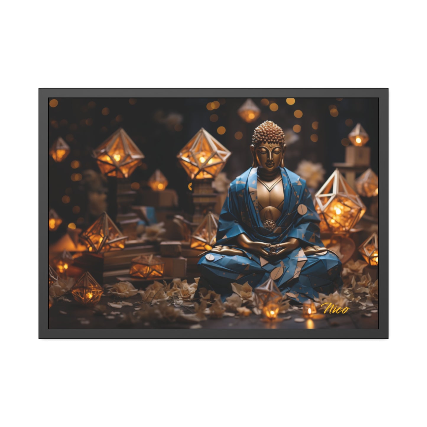 Ascending Buddha Series Print #3 - Framed Fine Art Paper Print