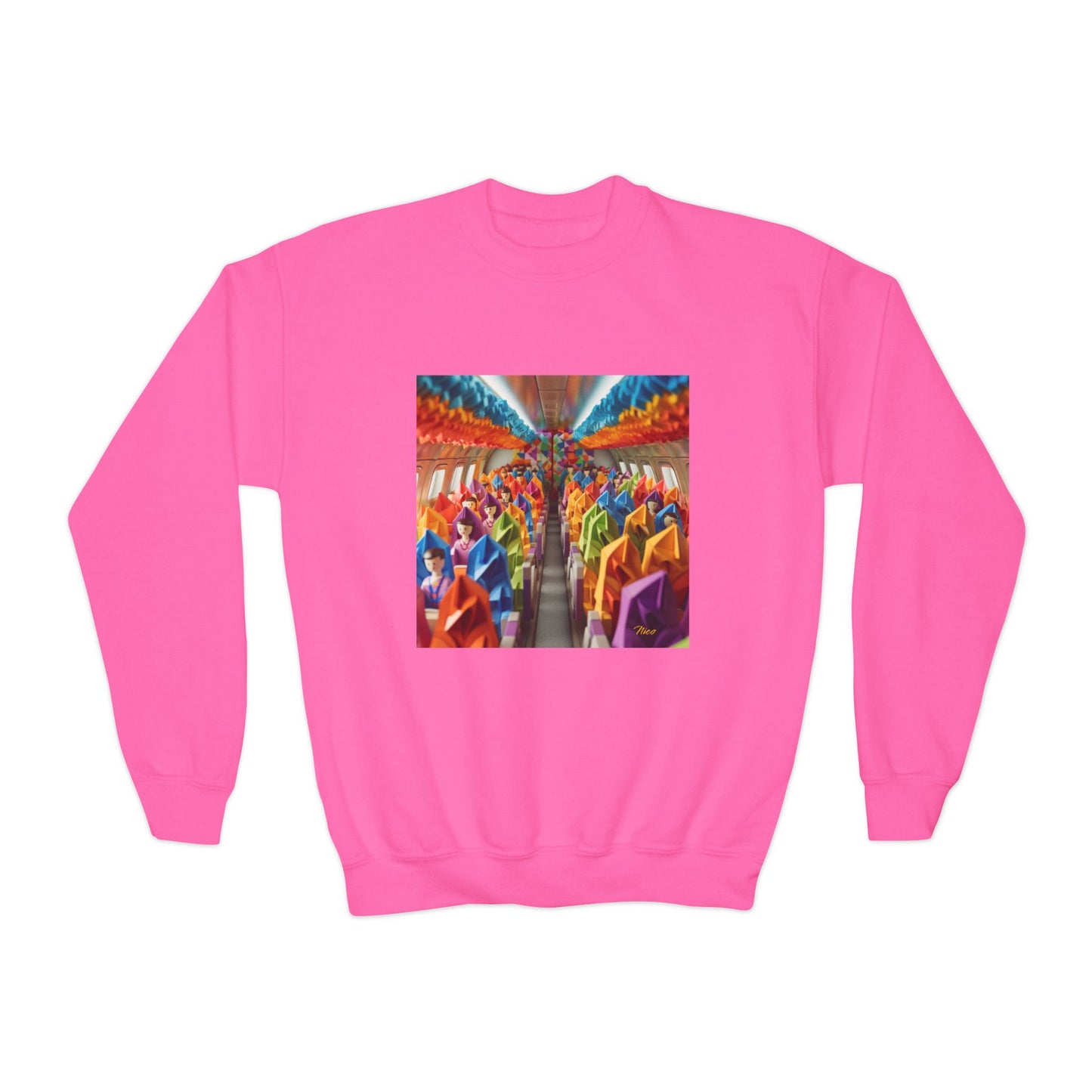 Frequent Flyer Miles Series Print #8 Youth Crewneck Sweatshirt