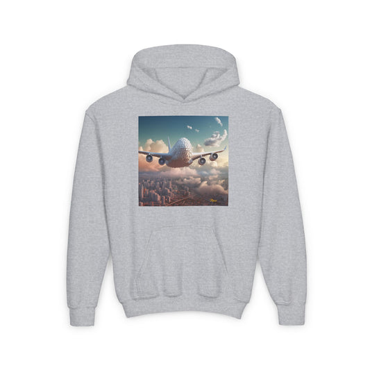 Frequent Flyer Miles Series Print #1 Youth Heavy Blend Hooded Sweatshirt