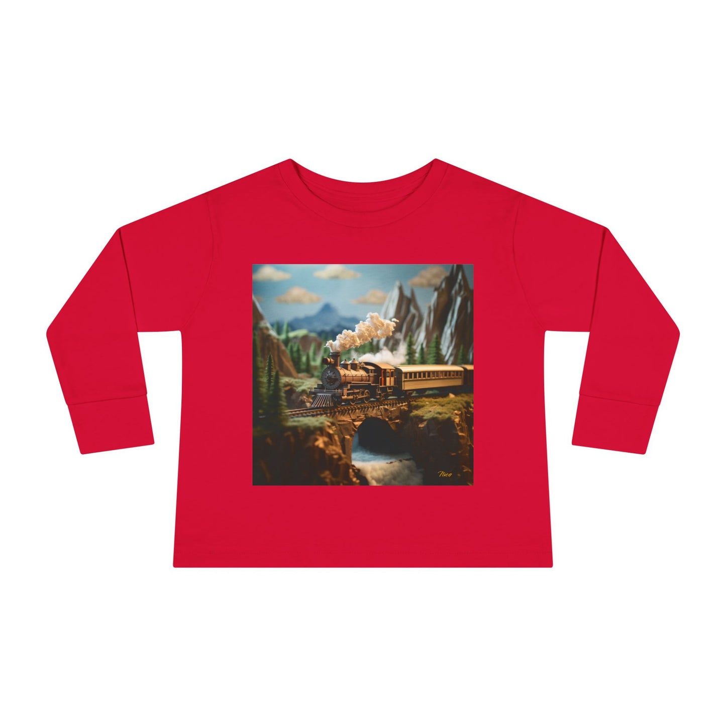 Orient Express Series Print #5 Toddler Long Sleeve Tee